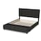 Baxton Studio Netti Dark Grey Upholstered 2-Drawer Queen Size Platform Storage Bed 161-9905 - alternate 7